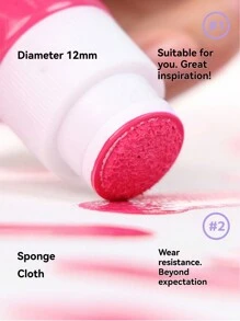 1 pieza Bolígrafo marcador de 45ml con diseño graffiti, punta redonda de 12mm, resistente al agua, apto para graffiti en vidrio, cartón, plástico y metal, de vuelta a la escuela