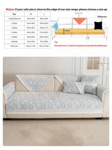 1pc Chenille Jacquard Sofa Cover , Couch Protector For Four Seasons, Universal Furniture Cover For Bedroom, Office, Living Room Home Decor Gifts Birthday Graduation - Multicolor - View 19