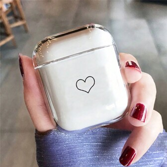 Minimalist Heart-Shaped Wireless Bluetooth Earphone Case Compatible With AirPods Pro 2nd/3rd Gen, Pro 2 /AirPods 4 Soft 4th Gen Protective Cover For Men & Women