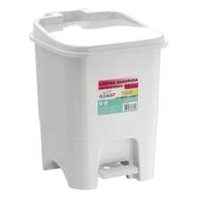 1 Floor Pedal Bin 15L Home Cleaning Accessory - trắng - Xem 1
