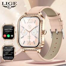 LIGE LIGE's New Smart Watch Sedentary Reminder, Breathing Training, Step Counting, Exercise Distance, Calorie Consumption, Smart Alarm Clock, Female Physiological Reminder, Multiple Exercise Modes, Fashionable, Elegant And Luxury Women's Smart Watch