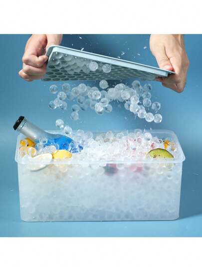104 Cavity Flexible Plastic Ice Cube Tray, Ice Cube Maker Trays, Easy Release Ice Maker Suitable For Soft Drinks, Whiskey, Cocktail And Kitchen Accessories