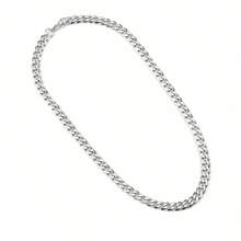 Collana in acciaio inossidabile, catena unisex stile hip hop, collane da collo, regalo di Natale, Capodanno, San Valentino e altre festività