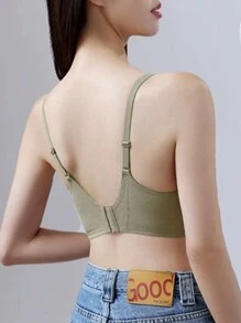 3 chiếc áo ngực liền mạch không dây bằng cao su mềm, áo ngực mỏng thoáng khí nhẹ cho phụ nữ ngực nhỏ - Nhiều màu - Xem 5