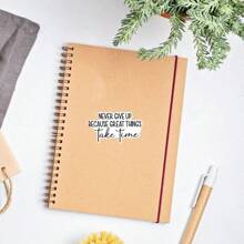 永不放弃”励志贴纸 - 非常适合笔记本电脑、水瓶和日常激励、手机、水瓶、Kindle、书籍装饰 - 彩色 - 查看 4