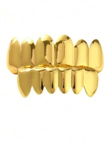 1 Bộ Phụ kiện răng vàng Hip Hop cổ điển, Unisex - Nhiều màu - Xem 5