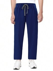 High Quality Nursing Scrubs Uniforms Dentistry Sets Hospital Uniforms Scrubs Suit For Men Pet Grooming Working Clothes - Navy Blue - View 8