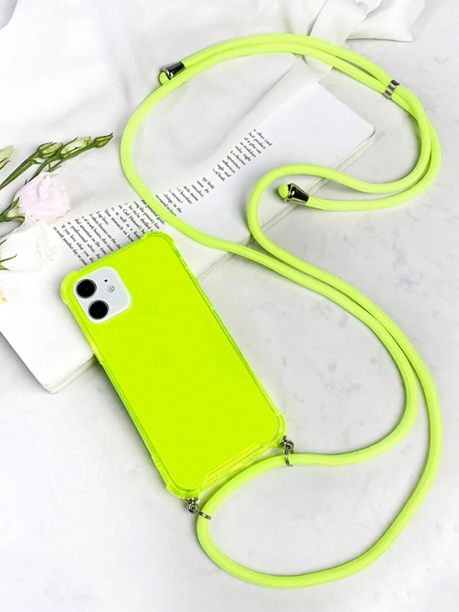 Apple Crossbody Phone Case Solid Phone Case With Lanyard Waterproof Shockproof Anti-Fall Scratch Resistant