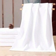 10pcs Soft Absorbent Hand Towel, Oblong Face Towel, Thickened Bathroom Face Towel,Simple White Face Towel, Hotel Lint-Free Towel For Bathroom, Soft Absorbent Face Towel, Bathroom Supplies Home Bathroom Decor Summer Back To SchoolFor Beauty Salon Home Bathroom
