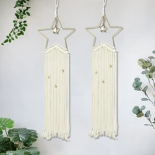 1 đồ trang trí nhà hình ngôi sao dệt tay, đồ trang trí treo, Dreamcatcher sáng tạo để trang trí chợ trời, trang trí nhà, trang trí phòng, trang trí tường - Nhiều màu - Xem 4