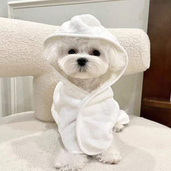 Pet Cat Dog Absorbent Quick Dry Bath Towel And Robe