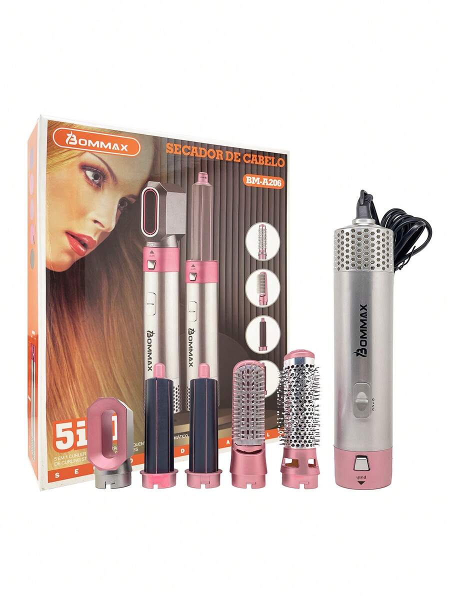5 In 1 Electric Hair Dryer Brush 110V - A206 - Dusty Pink - View 1