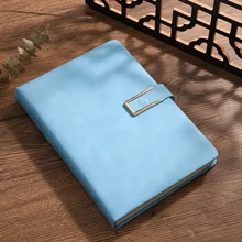 1 件经典 PU 皮革笔记本，配有个性化软封面和书签 - 适合商务会议、大学生和爱情日记、学校用品、返校 - A5 - 查看 9