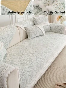 1pc Chenille Jacquard Sofa Cover , Couch Protector For Four Seasons, Universal Furniture Cover For Bedroom, Office, Living Room Home Decor Gifts Birthday Graduation - Multicolor - View 7