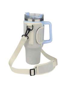 1pc Multi-Color Neoprene Sleeve For 40oz Sports Water Bottle, Shock-Proof Cup Holder With Strap, Light And Portable