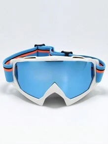 1 件女士时尚运动眼镜，2024 年新款复古大框架潮流简约高端多功能护目镜，防风双层彩色涂层防雾，适用于户外滑雪、旅行、装饰佩戴 - 彩色 - 查看 5