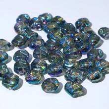 20 Pcs 12mm Asymmetrical Glass Beads Golden Green Colorful Crystal Beads For Jewelry Making DIY Bracelet Necklace Other Decorations Craft Supplies - A - View 5