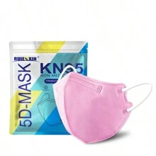 10pcs/Pack Adult 3D Stereo Fashionable Facemasks, 4-Layer 5D KN95 Protection