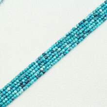 4/6/8/10/12mm High Quality Natural Agate Hole Blue Stone Round Beads For DIY Bracelet Necklace Earring Jewelry Making Accessories - Rainweed Stone Hole Blue - View 10