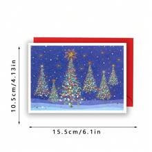 Thiệp Giáng sinh vui nhộn cho bạn bè, Thiệp ngày lễ vui nhộn cho cô ấy, Thiệp Giáng sinh vui nhộn cho anh ấy, Thiệp ngày lễ vui vẻ, Lời chúc đặc biệt, Cây thông Noel - nhiều màu - Xem 3