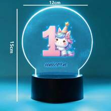 1 件装 美丽定制台灯夜灯 生日独角兽 适用于卧室装饰灯 圣诞礼物