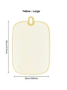 1PC Multifunctional Double-Sided Cutting Board, Kitchen Can Hang Anti Slip Thickened Classification Cutting Board, Vegetable, Fruit And Meat Cutting Board - Yellow - View 12