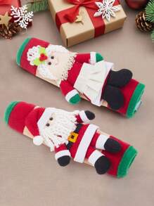 1 cái Vỏ bọc tay nắm tủ lạnh Giáng sinh thêu tùy chỉnh, Đồ trang trí Giáng sinh, Vỏ bọc tay nắm cửa lò vi sóng trang trí nhà cửa, Thích hợp sử dụng hàng ngày - Đỏ - Xem 13