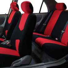 Juego completo de fundas de asiento de coche de tela: fundas de asiento de automóvil de ajuste universal, fundas de asiento delantero de respaldo bajo, funda de asiento trasero sólido, funda de asiento de coche lavable para SUV, sedán y furgoneta gris