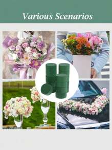 1/3/5 chiếc giá đỡ hoa xốp, hoa giả, đám cưới, ngày lễ tình nhân - màu xanh lá - Xem 6