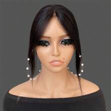 12 英寸瑞士蕾丝隐形人发发片夹式天然假发刘海女士 - SNatural - 查看 7