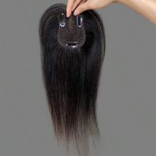 12 英寸瑞士蕾丝隐形人发发片夹式天然假发刘海女士 - SNatural - 查看 5