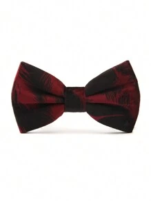 1 pieza Corbatín de hombre de poliéster sólido de terciopelo de alta gama, para boda, fiesta, banquete, atuendo formal, otoño/invierno