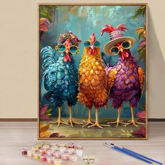 Kit de pintura por números para adultos - Lienzo de 16x20", juego de pintura acrílica fácil con pinceles y pinturas - Perfecto para decoración del hogar y como regalo en cumpleaños, Día del Padre, Día de la Madre