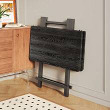 Living And Home Folding Wooden Dining Table - Black 80cm W X 80cm D X 74cm H - View 6