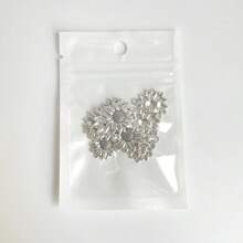 10 件双色 22x20 毫米可爱向日葵饰品植物吊坠适合 DIY 手工金属合金首饰制作 - 向日葵 - 查看 6