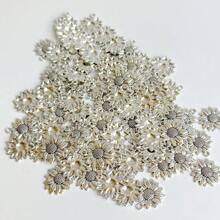 10 件双色 22x20 毫米可爱向日葵饰品植物吊坠适合 DIY 手工金属合金首饰制作 - 向日葵 - 查看 7