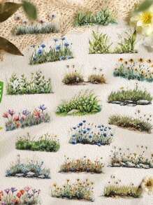 20 张/包 PET 花园系列装饰贴纸 - 均碼 - 查看 3