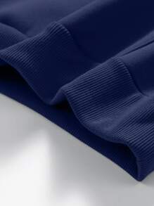 Herren thermisch gefütterter warmer Outdoor Lässig Kapuzenpullover Dreiteiler-Set