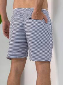Tactel Shorts Thick Men's Mauricinho Adult Surf Beach Pool Quick Dry Gym Bermuda Summer - Blue - View 5