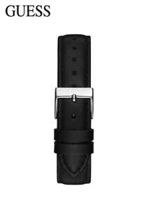 Guess Ladies Quarz Round Watch Dual Tone Galaxy Dial Black Leather Strap Business Casual Fashion Ladies Watch Luxury Elegant Valentine Gift GW0377L1
