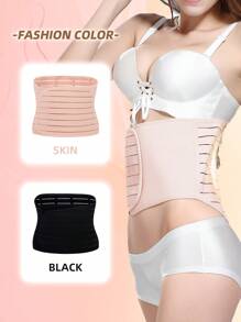 Adjustable Hook And Loop Breathable Waist Trainer Corset, Waist Cincher Body Shaper - Multicolor - View 12