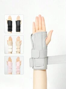 1 peça de pulseiras esportivas pequenas ajustáveis para mão esquerda ou direita com suporte de aço removível - fecho de , elástico e respirável, suporte estabilizador de pulso para tendinite, entorses, lesões esportivas, suporte para mão esquerda e direita, suporte profissional para pulso, tala, faixa para artrite, cinto para a síndrome do carpo, pulseiras de ginástica, acessórios