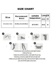 1 Pair Women's Solid Dark Gray Tight Stirrup Tights, Simple & Elegant, Versatile, Suitable For Spring & Autumn