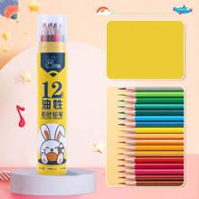 Bút chì màu Crafty Bunny, Bộ 12/24/36/48/72 màu, Bao bì dạng thùng, Lý tưởng để tô màu, Vẽ, Phác thảo, Vẽ tranh - Nhiều màu - Xem 5