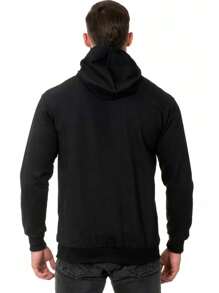 Kit 2 Kangaroo Sweatshirt Hooded Cold Weather Flannel Blouse Women's Men's Sweatshirt Blouse Kit