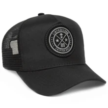 Original Country Trucker Cap Adjustable Curved Brim Small Screen Adventure OtherStreet StylePolyesterEmbroidery - All Black - View 2