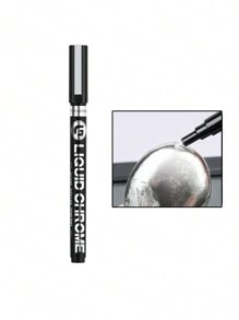 1 stuk Chrome Marker Zilver Goud Marker Pen Voor Kaarten, Posters, Steenmokken, Keramiek, Glas, Metaal Ambachtelijke Verf Pen