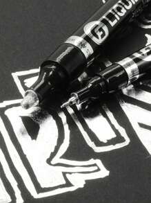 1 stuk Chrome Marker Zilver Goud Marker Pen Voor Kaarten, Posters, Steenmokken, Keramiek, Glas, Metaal Ambachtelijke Verf Pen