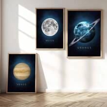 HALFLEMART 1 pieza Póster de lienzo con galaxia espacial, para decoración de sala de estar y dormitorio