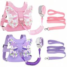 3-In-1 Baby Safety Harness, Leash & Anti-Lost Wrist Strap, Child Safety Belt, Boys/Girls Walking Accessory Safety Wristband Traction Rope - Multicolor - View 1
